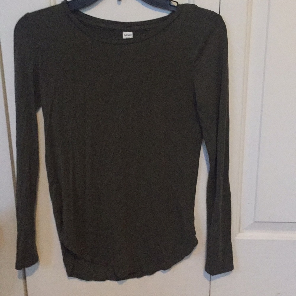 Green Old Navy Luxe Shirt